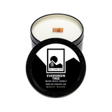 Evergreen Tree scented Soy Candle with Wood Wick