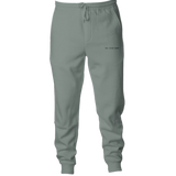 organic sweatpants in the color olive