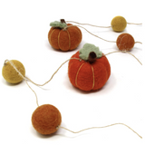 close up of felt fall garland