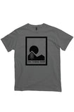 organic cotton t-shirt in charcoal, large logo