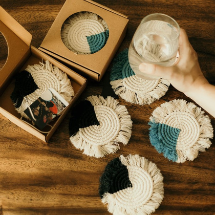 macrame coasters