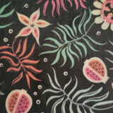 Black Flower print of the Beeswax Reusable Food Wraps