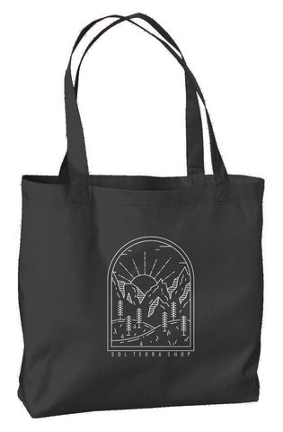 Eco Tote Bag in black. Made of organic cotton