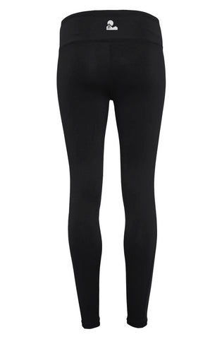 black performance leggings made of recycled nylon