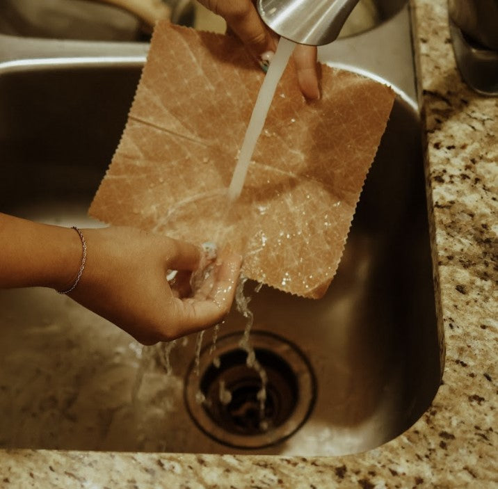 Easy to wash our beeswax reusable food wraps