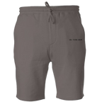 organic cotton jogger shorts in charcoal color