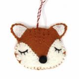 wool fox ornament