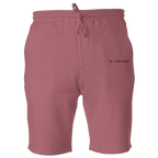organic cotton jogger shorts in garnet color