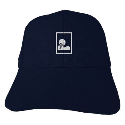 navy colored hat made from hemp