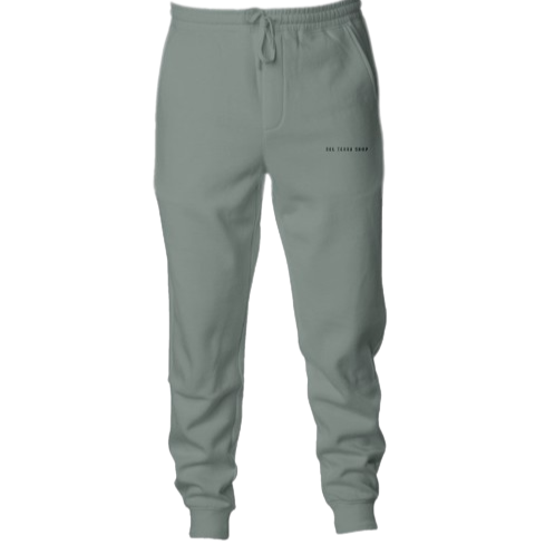 organic sweatpants in the color olive
