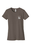 Classic fitted organic t-shirt in charcoal with small logo