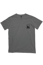 organic cotton t-shirt in charcoal, small logo