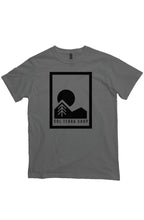 organic cotton t-shirt in charcoal, large logo