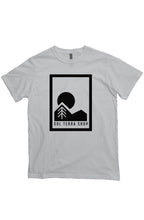 organic cotton t-shirt in sky, large logo