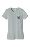 Classic fitted organic t-shirt in sky with small logo