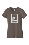 Classic fitted organic t-shirt in charcoal with large logo