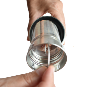 Reusable Bamboo Bottle tea strainer can be removed 