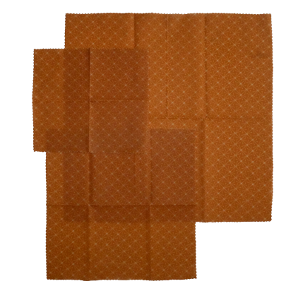 different sizes of the beeswax wraps