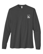 heavyweight organic cotton long sleeve shirt in charcoal