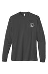 heavyweight organic cotton long sleeve shirt in charcoal