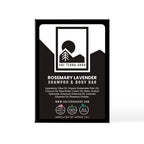 Rosemary Lavender Shampoo & Body Bar ingredients on the box