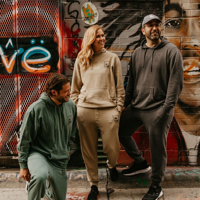 Shown Here: Alpine (Large), Sandstone (Medium), Charcoal (XL)